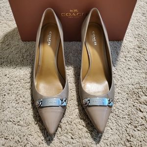 Women's Coach Browery Stone Colored Heels